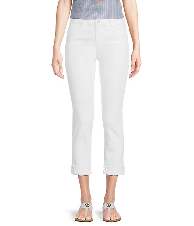 KUT from the Kloth Catherine Roll-Tab Hem High Rise Boyfriend Jeans
