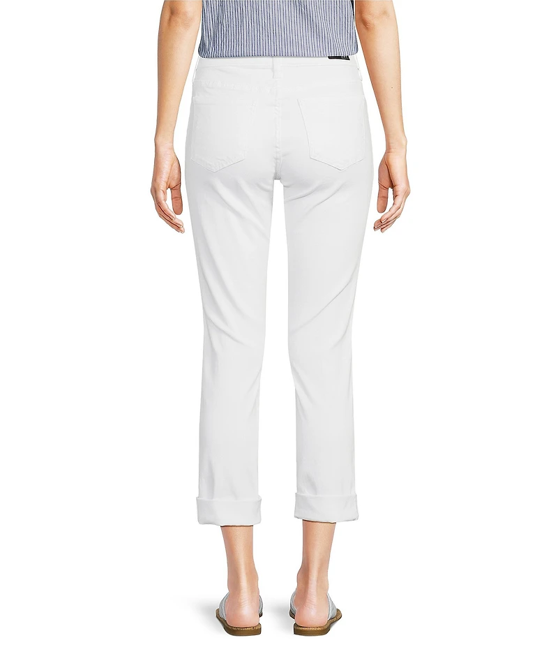 KUT from the Kloth Catherine Roll-Tab Hem High Rise Boyfriend Jeans