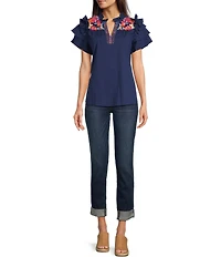 KUT from the Kloth Catherine Roll-Up Cuff Boyfriend Jeans