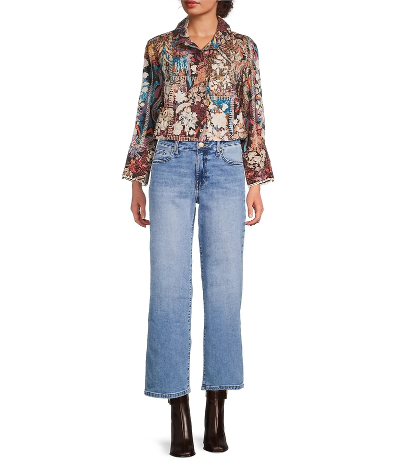 KUT from the Kloth Charlotte Denim High Rise Wide Leg Jeans