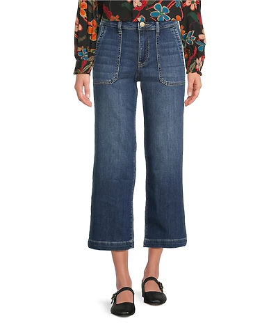 KUT from the Kloth Charlotte Denim High Rise Wide Leg Wide Hem Jeans