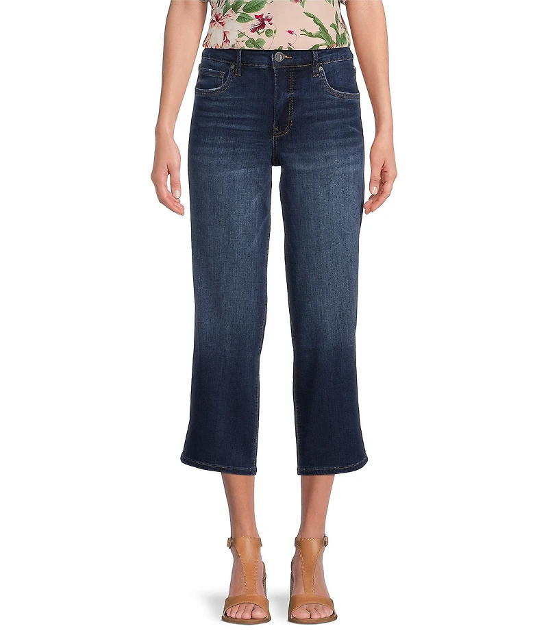 KUT from the Kloth Charlotte High Rise Fab At Fit Technique Culotte Crop Jeans