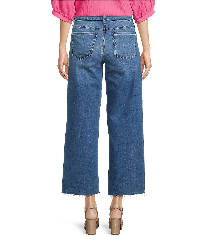 KUT from the Kloth Charlotte Stretch Denim High Rise Wide Leg Ankle Length Jeans