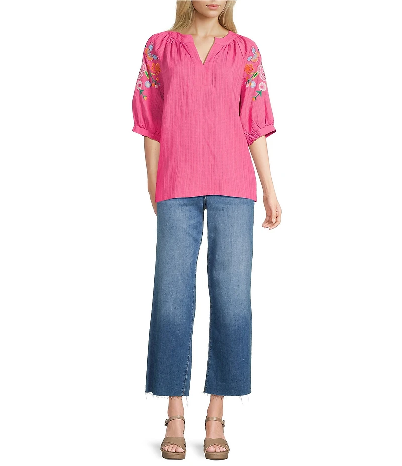 KUT from the Kloth Charlotte Stretch Denim High Rise Wide Leg Ankle Length Jeans