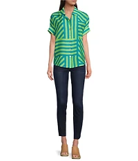 KUT from the Kloth Connie High Rise Skinny Leg Destructed Hem Jeans