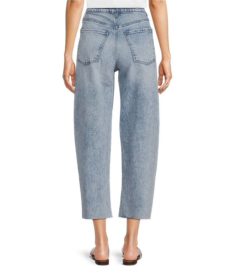 KUT from the Kloth Gwen Denim High Rise Wide Leg Crop Length Jeans