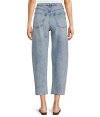 KUT from the Kloth Gwen Denim High Rise Wide Leg Crop Length Jeans