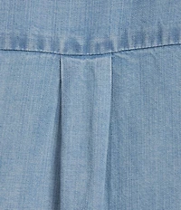 KUT from the Kloth Harriet Point Collar Short Ballon Sleeve Button Down Top