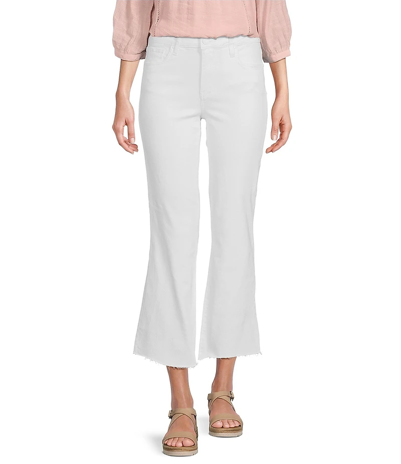 KUT from the Kloth High Rise Raw Hem Ankle Flare Jeans