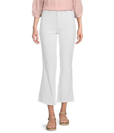 KUT from the Kloth High Rise Raw Hem Ankle Flare Jeans