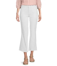 KUT from the Kloth High Rise Raw Hem Ankle Flare Jeans