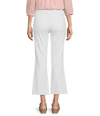 KUT from the Kloth High Rise Raw Hem Ankle Flare Jeans