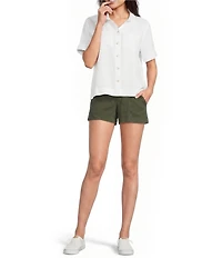 KUT from the Kloth Jane Stretch Twill High Rise Porkchop Pocket Short