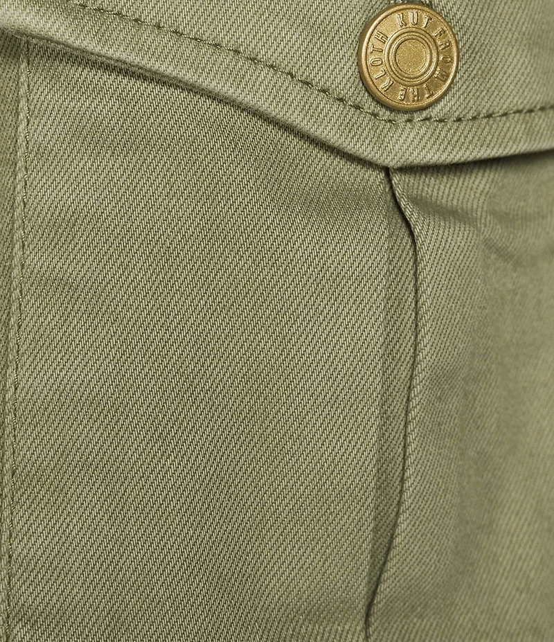 KUT from the Kloth Jocelyn Stretch Denim Point Collar Long Sleeve Trucker Jacket