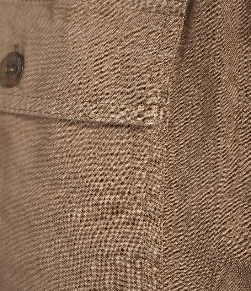 KUT from the Kloth Katana Linen Blend High Rise Drawstring Shorts