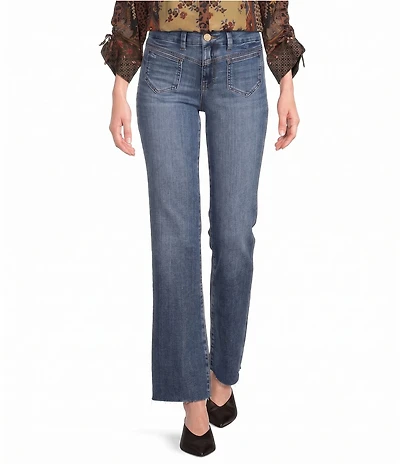 KUT from the Kloth Kelsey Denim High Rise Flare Leg Ankle Length Jeans