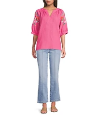 KUT from the Kloth Kelsey High Rise Ankle Flare Pintuck Jeans