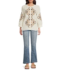 KUT from the Kloth Kelsey Stretch Denim High Rise Ankle Flare Jeans