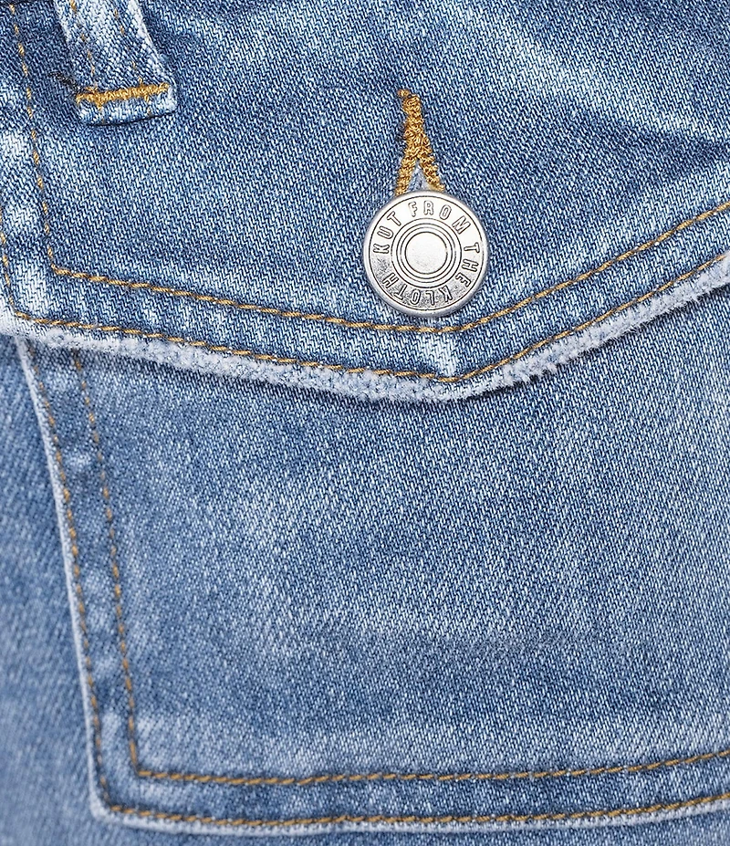 KUT from the Kloth Kelsey Stretch Denim High Rise Flare Leg Ankle Jeans
