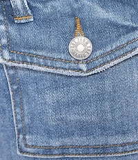 KUT from the Kloth Kelsey Stretch Denim High Rise Flare Leg Ankle Jeans