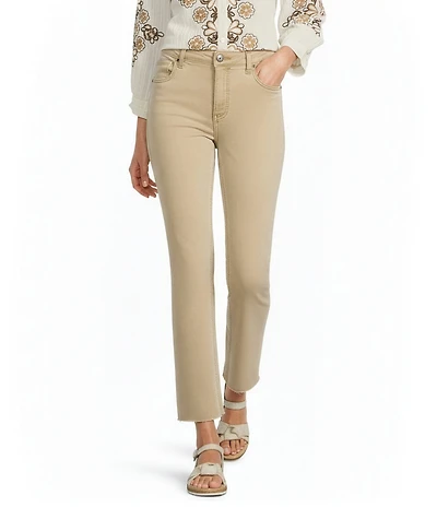 KUT from the Kloth Kelsey Stretch Denim High Rise Flare Leg Ankle Length Jeans