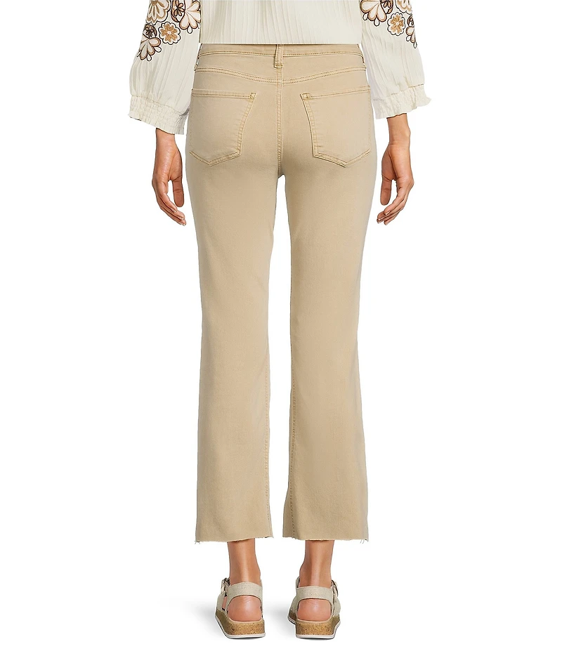 KUT from the Kloth Kelsey Stretch Denim High Rise Flare Leg Ankle Length Jeans