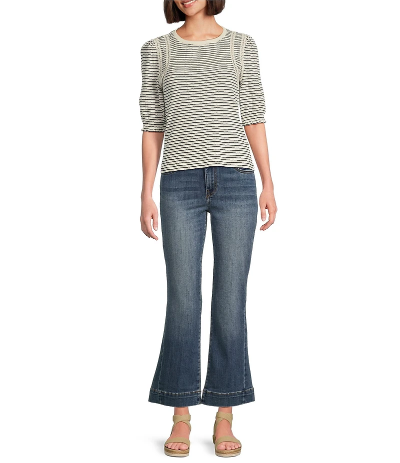 KUT from the Kloth Kelsey Stretch Denim High Rise Flare Leg Jeans