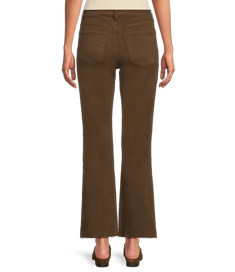 KUT from the Kloth Kelsey Stretch Twill High Rise Boot Leg Ankle Length Jeans