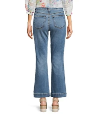 KUT from the Kloth Kelsey Woven Denim High-Rise Wide Leg Ankle Jeans
