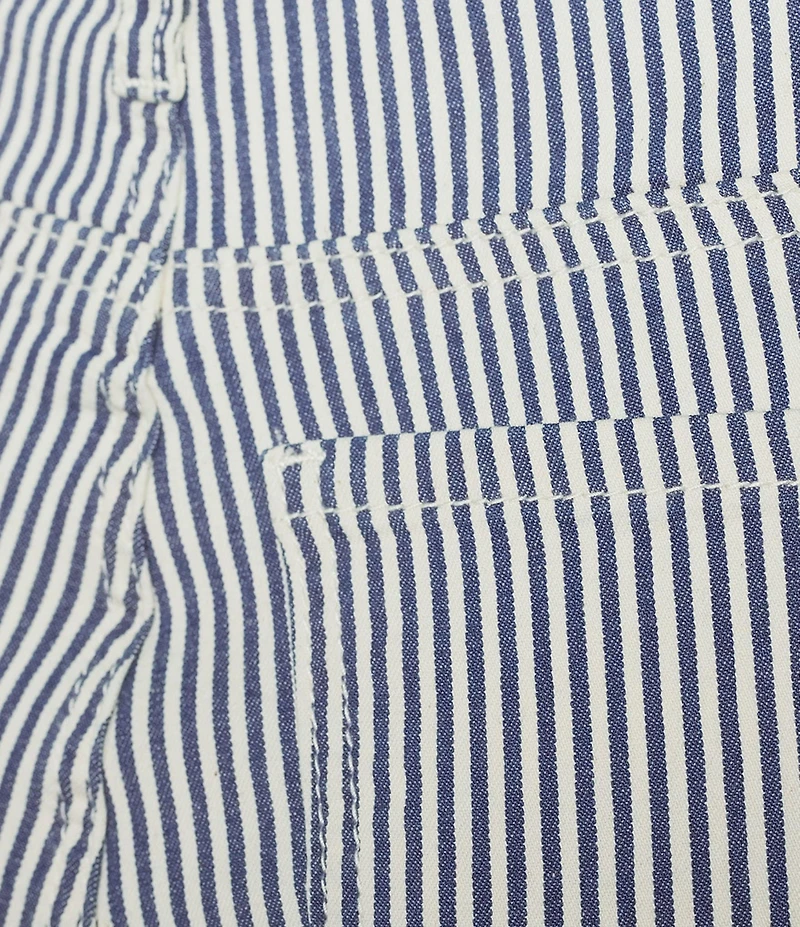 KUT from the Kloth Kelsey Woven Stripe High Rise Wide Leg Ankle Length Jeans