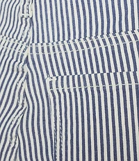 KUT from the Kloth Kelsey Woven Stripe High Rise Wide Leg Ankle Length Jeans
