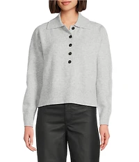 KUT from the Kloth Knit Point Collar Long Sleeve Sweater