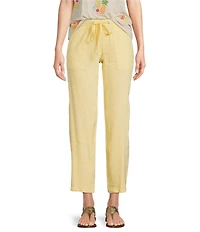 KUT from the Kloth Linen Blend High Rise Straight Leg Pants
