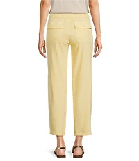 KUT from the Kloth Linen Blend High Rise Straight Leg Pants