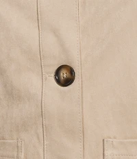 KUT from the Kloth Matilda Suede Point Collar Long Sleeve Trucker Jacket