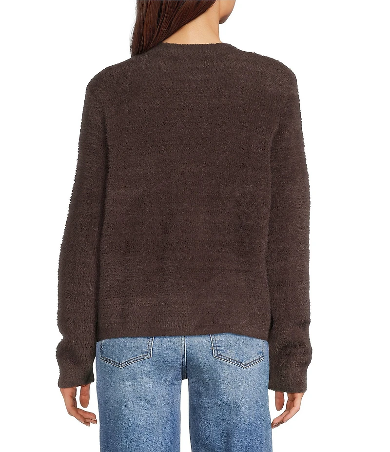 KUT from the Kloth Maxine Knit Scoop Neck Long Sleeve Sweater