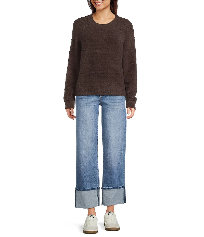 KUT from the Kloth Maxine Knit Scoop Neck Long Sleeve Sweater