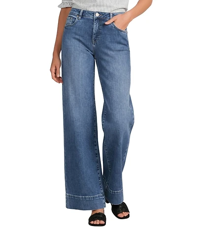 KUT from the Kloth Maya Soft Stretch Denim High Rise Wide Leg Full Length Jeans