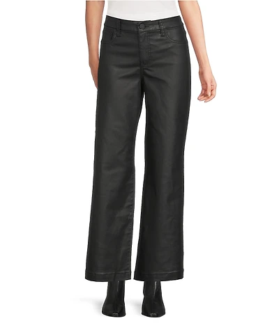KUT from the Kloth Meg Coated High Rise Wide Leg Jeans