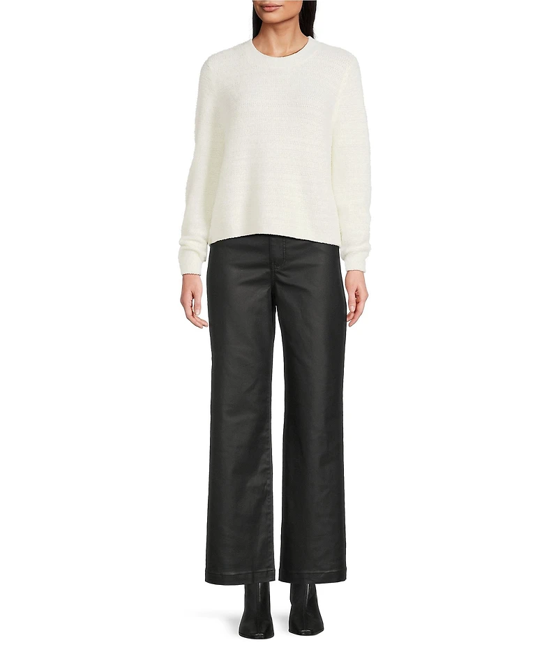 KUT from the Kloth Meg Coated High Rise Wide Leg Jeans