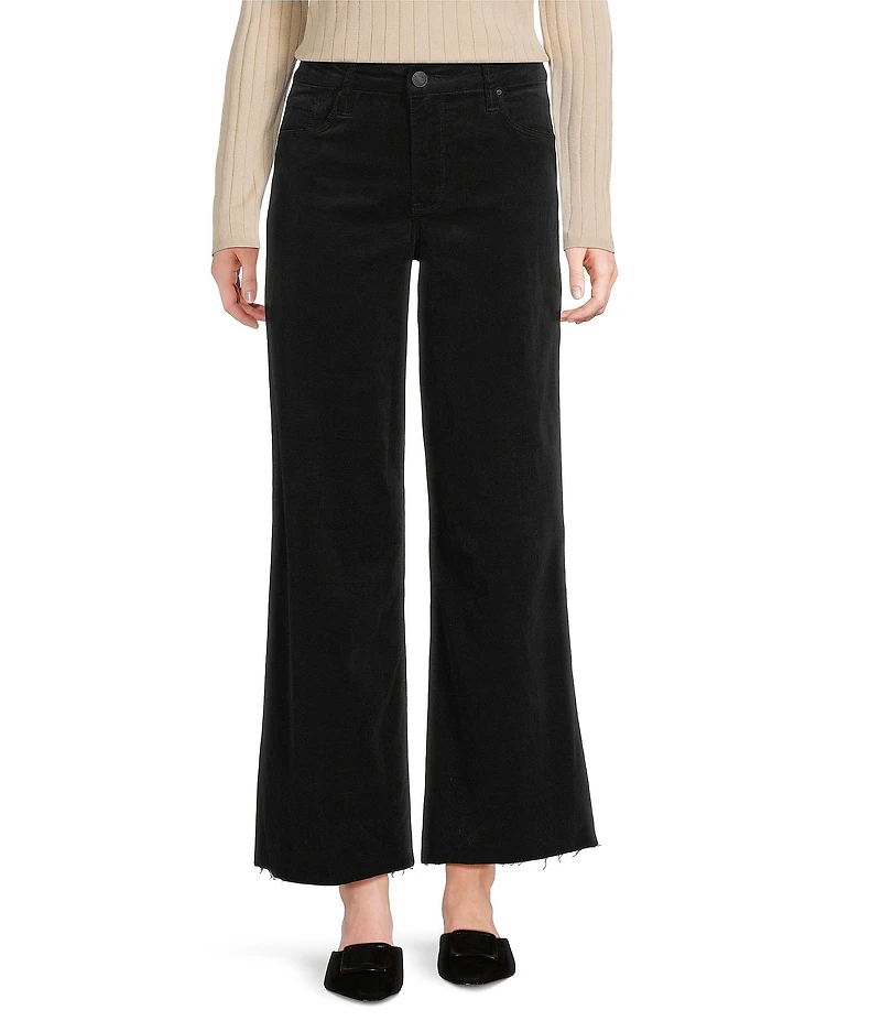 KUT from the Kloth Meg Corduroy High Rise Wide Leg Ankle Length Jeans