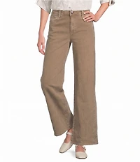 KUT from the Kloth Meg Denim High Rise Wide Leg Ankle Jeans