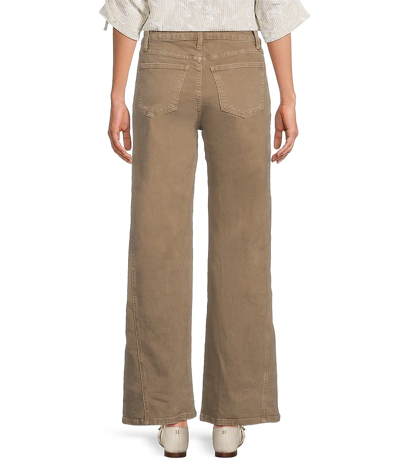 KUT from the Kloth Meg Denim High Rise Wide Leg Ankle Jeans