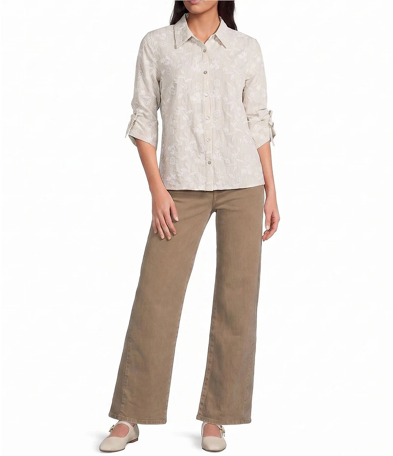 KUT from the Kloth Meg Denim High Rise Wide Leg Ankle Jeans