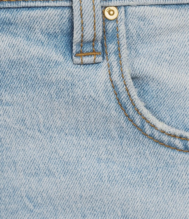 KUT from the Kloth Meg High Rise Wide Leg Twist Side Panel Raw Hem Jeans