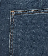 KUT from the Kloth Meg Stretch Denim High Rise Patch Pocket Wide Leg Jeans