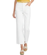 KUT from the Kloth Meg Stretch Denim High Rise Wide Leg Ankle Length Jeans