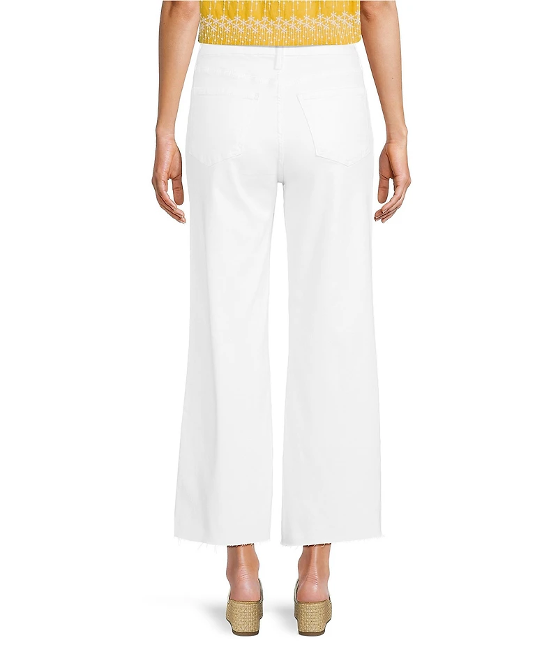 KUT from the Kloth Meg Stretch Denim High Rise Wide Leg Ankle Length Jeans