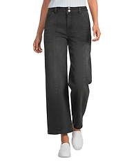 KUT from the Kloth Meg Stretch Denim High Rise Wide Leg Ankle Length Jeans