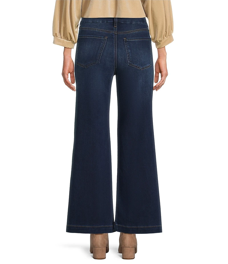 KUT from the Kloth Meg Stretch Denim High Rise Wide Leg Jeans